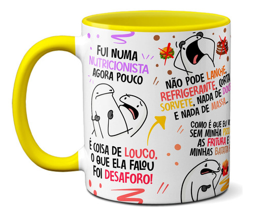 Caneca Fui Na Nutricionista Paródia Música Xícara Criativa