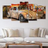 Quadro Decorativo Fusca Retro Vintage Garage Pub Bar Quarto