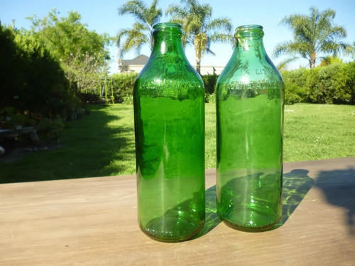 Botellas De Aceite Antiguas Venta Por Par Ideal Decoración