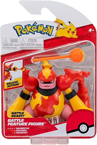 Pokémon Pkw0169 Cuenta Con Figura De Batalla De Magmortero