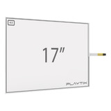 Kit Painel Touch Screen 17 Resistivo 4 Vias 4:3 Usb Playtix