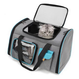 Bolso Transportador Gato Avion Mochila Mascotas 34*32*50 Cm