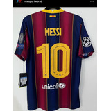 Última Camiseta De Messi Nike Fc Barcelona 2021 Champions M