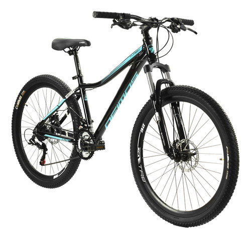 Bicicleta Rodada 26 Montaña Deimos Negro Aqua Turbo Color Turquesa Tamaño Del Cuadro M