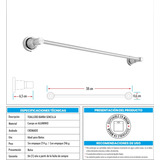 Toallero Barra En Aluminio