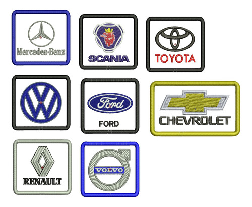 Matrices P/maquinas Bordadoras P/ Hacer Parche Marcas Autos