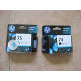 Tintas Hp  Originales  Pack  74-75