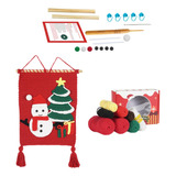 Kits De Crochet Navideños Muñeco De Nieve Tela Decorativa