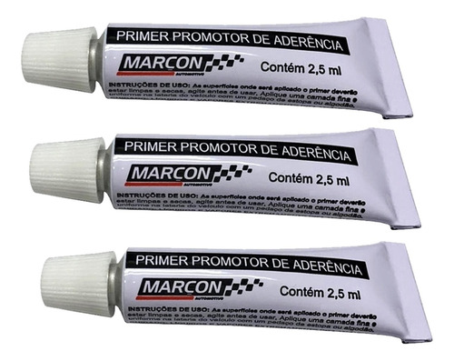 Kit 3 Primer Promotor De Aderência Fita 3m Automotivo 2,5ml