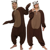 Disfraz Pijama Kigurumi De Nutria Para Damas Adultos Unisex 