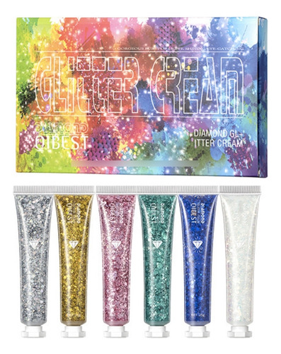 Crema Glitter Gel Brillos X6u - g a $582