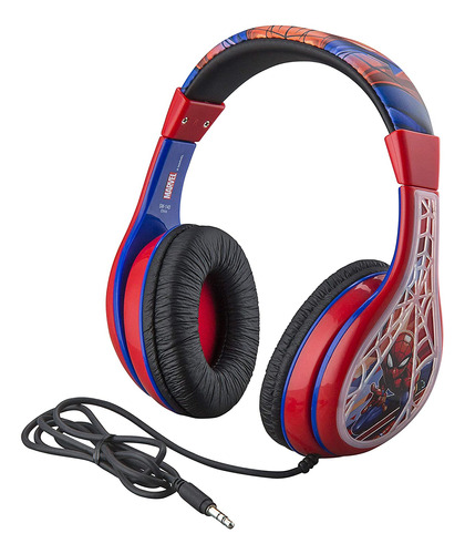 Audífonos Spider Man Para Niños, Diadema Ajustable, Sonido E