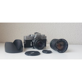 Câmera Analógica Minolta Srt303 + Lente 50mm + Tele 28-105mm