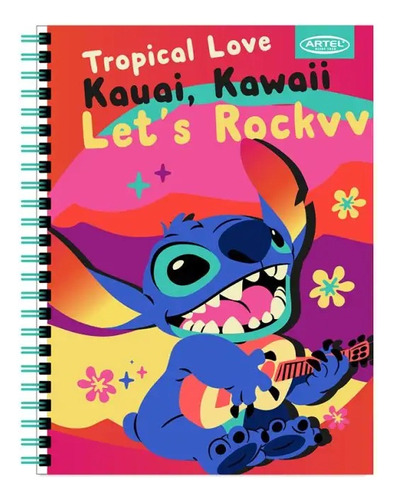 Pack 5 Cuadernos Universitario Mat. 7mm Lilo Stitch Artel