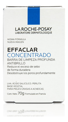 La Roche Posay Effaclar Pan Barra Jabón Anti Acné X 80 Gr