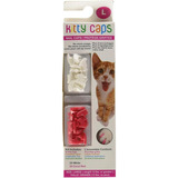 Kitty Caps Tapas De Uñas Para Gatos Blanco Puro Y Rojo