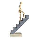 Subir Escaleras Pensador Escultura Estatuilla Moderna