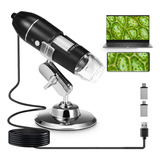 Microscopio Digital Para Celular Usb Optico Hd 8 Leds 1600x