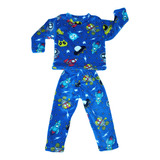Pijama Infantil Invernal Espacio Azul
