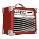 Caixa De Som Amplific Multiuso Up!5 Red Fm/usb/bluetooth 