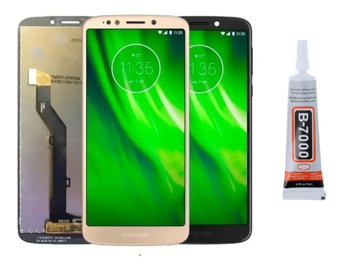 Tela Display Lcd Moto G6 Play Xt1922-3 1922-5 + Cola