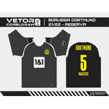 Arte Vetor Camisa Borussia Dortmund Reserva 2021-2022