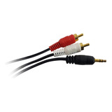 Cable Nisuta Audio 2 Rca A 1 Plug 3.5 10 Metros Ns-cau3510