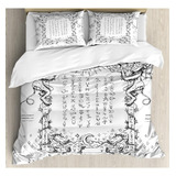 Ambesonne Occult Duvet Cover Set, Magia Medieval Gótica Y He