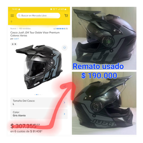 Casco Moto 