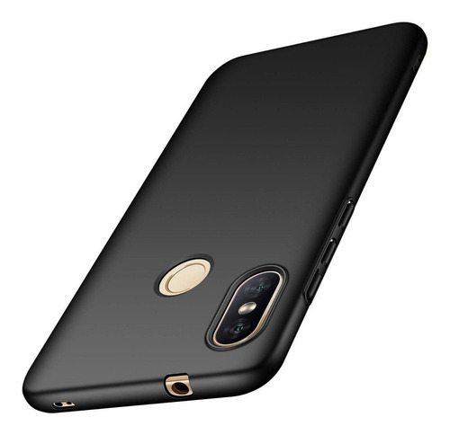 Capa Capinha Xiaomi Mi A2 Lite 5.84 Acrílica Fosca Premium Cor Preto