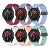 6 Correa Para Samsung Galaxy Watch 4 5 6 Classic 5pro / 20mm