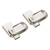 2 Memorias 1 Tb Usb Xiaomi Dual Metal Llavero Nuevo  