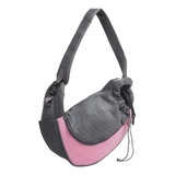 Bolsa Para Ombro P/ Transporte Pet Cães Cão Cachorro Gato Cor Rosa - P