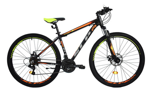 Mountain Bike Slp 25 Pro  2023 R29 M 21v Frenos De Disco Mecánico Cambios Shimano Tourney Tz31 Color Negro Con Pie De Apoyo  