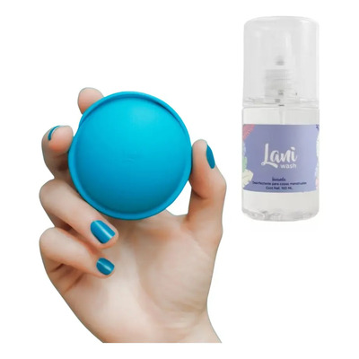 Disco Menstrual | Lani Certificada Fda + Jabón Lani Wash Color Azul | Meses sin interés