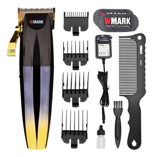 Maquina De Cortar Cabelo Profissional Sem Fio Wmark Ng-222