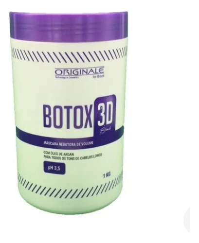 Botox 3d Matizador Para Loiras C/óleo Marroquino Argan 