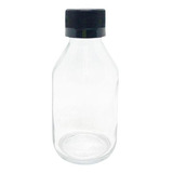 Botella Vidrio 125 Cc Transparente C Tapa Plastica X 42
