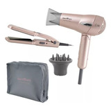 Kit Britânia Travel Rose Gold  - Secador + Prancha