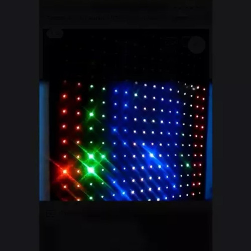 Cortina De Led Áudio 2,50x3 Fileira Dupla Dj Iluminação