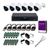 Kit Dvr 16ch 5mp + 6 Camaras 5mp + Baluns + 100m Utp + 3tb