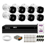 Kit 8 Câmeras Intelbras Vhd1230b Full Hd Dvr 1208 Hd 1tb P