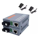 Convertidores Fibra Óptica Medios 10 100 Ethernet 25 1pair