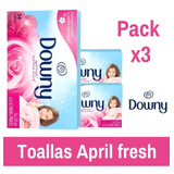 Downy Toallas Antiestaticas April Fresh - Pack X3