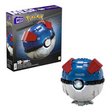 Pokebola Jumbo C/ Luz 303pzas Pokemon Mega Construx Mattel