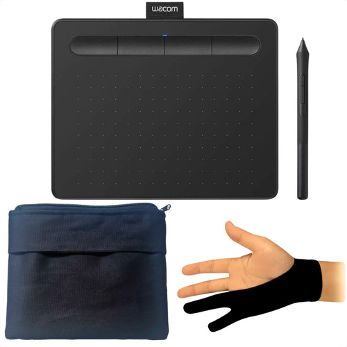 Kit Mesa Digitalizadora Wacom Intuos Ctl4100 + Case + Luva