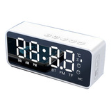 Reloj Despertador Digital Con Bocina Bluetooth Y Radio Fm