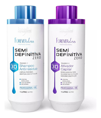 Escova Forever Liss Semi Definitiva Power 3d Sem Formol