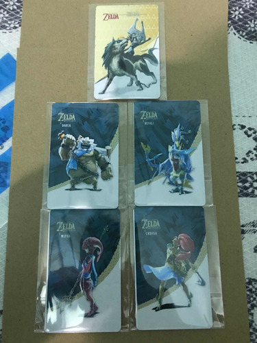 Cartões Amiibos Campeões + Wolf Link