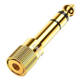 Adaptador Minijack Ugreen De 6,5 Mm Macho A 3,5 Mm Hembra Dorado